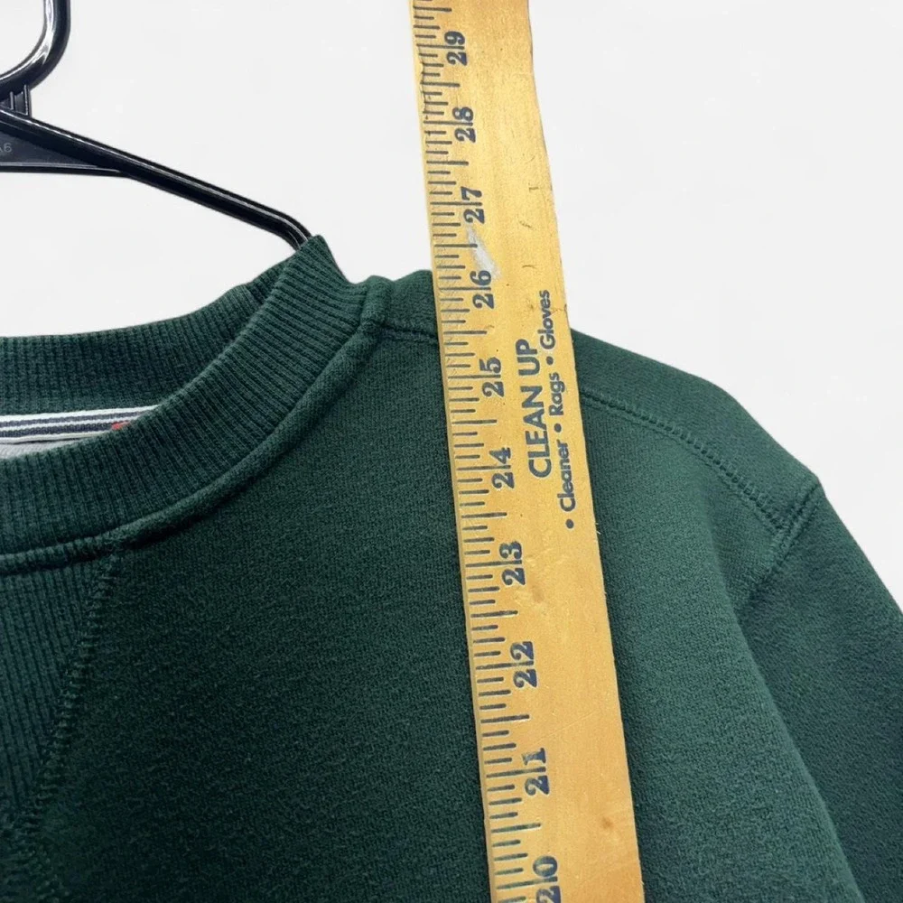 IZOD Mens Crewneck Sweatshirt Hunter Green Fleece Pullover Small